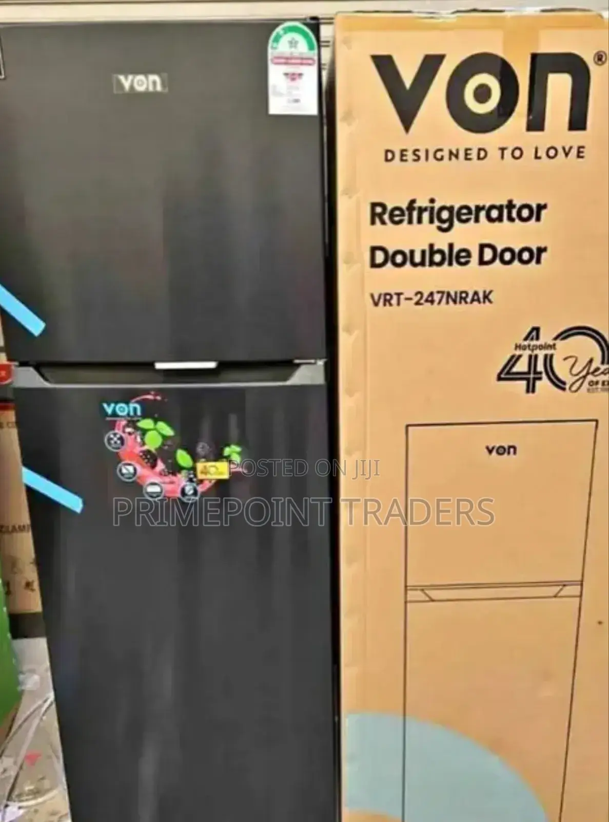 Refregirator Von 247l VRT-247nrak, 2 Door Top Freezer