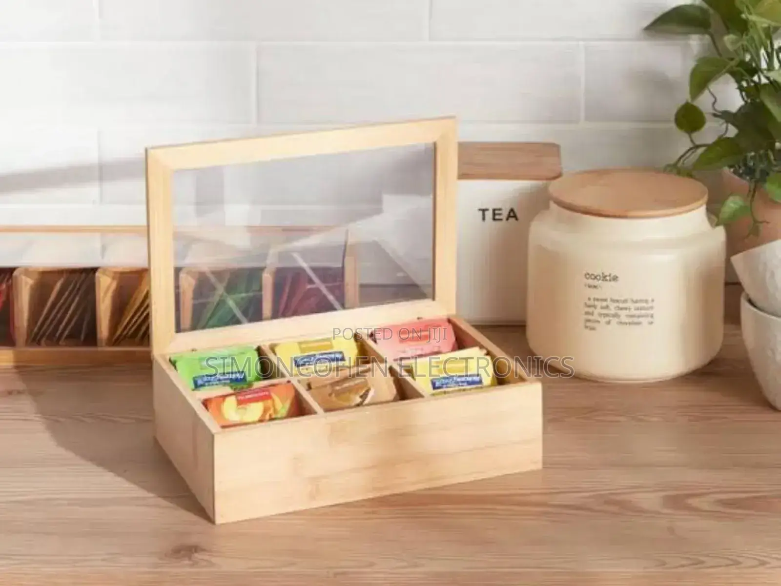 6grid Tea Bag/Coffee Ratchet Box Organizer