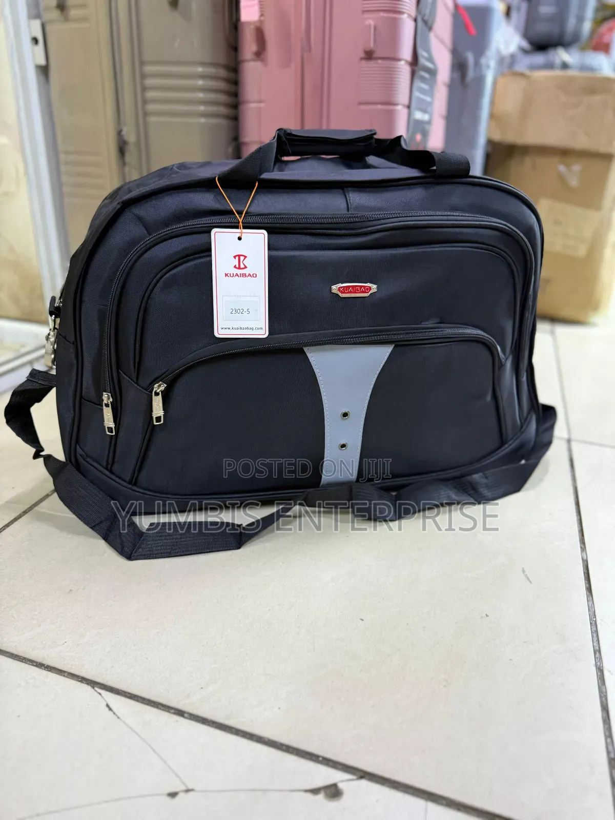 Black Oxford Material Large Travel Bags Large Size at 1400