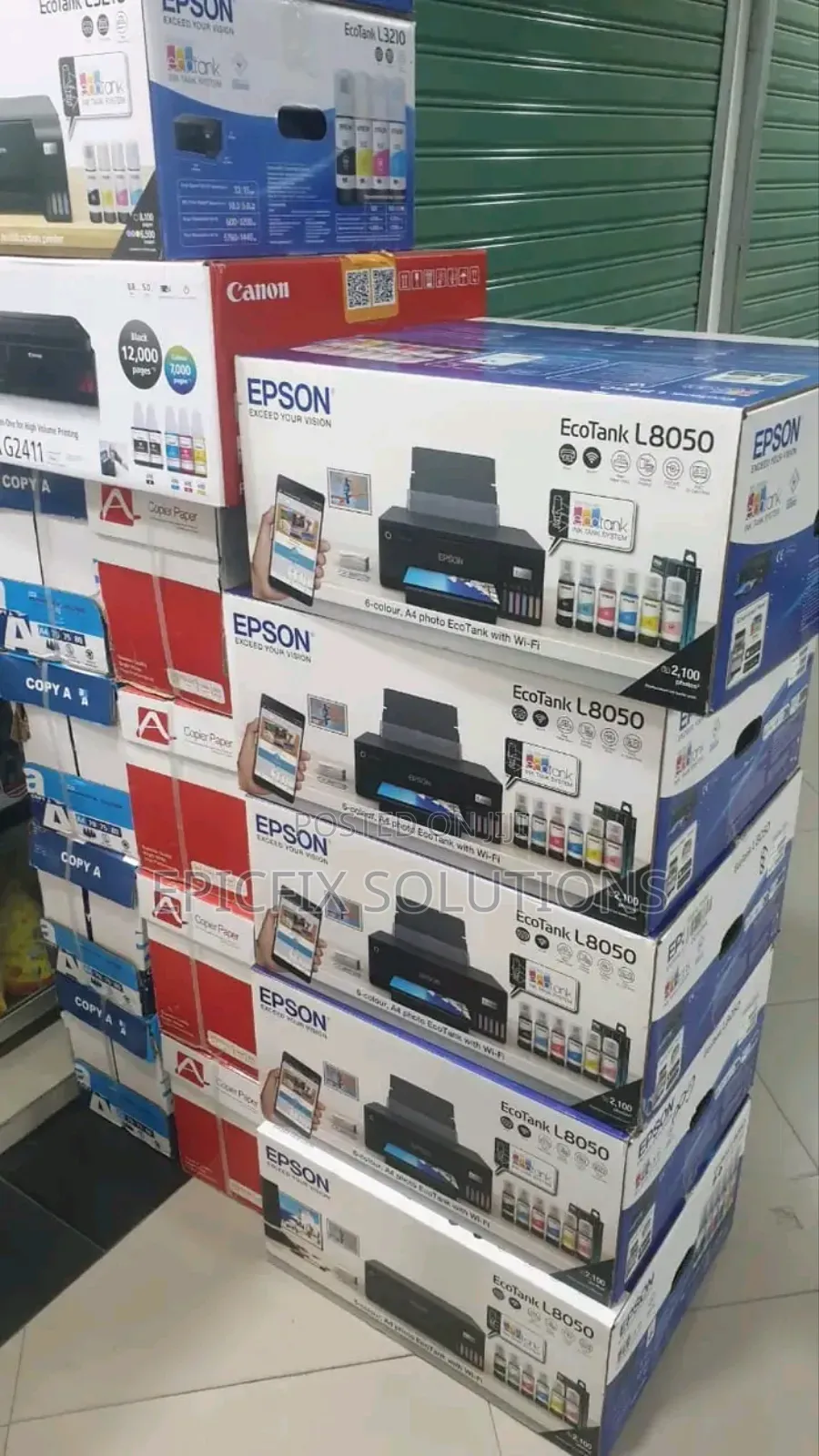 Spill Free PVC Cards Printer,4r and A4 L8050 Wifi