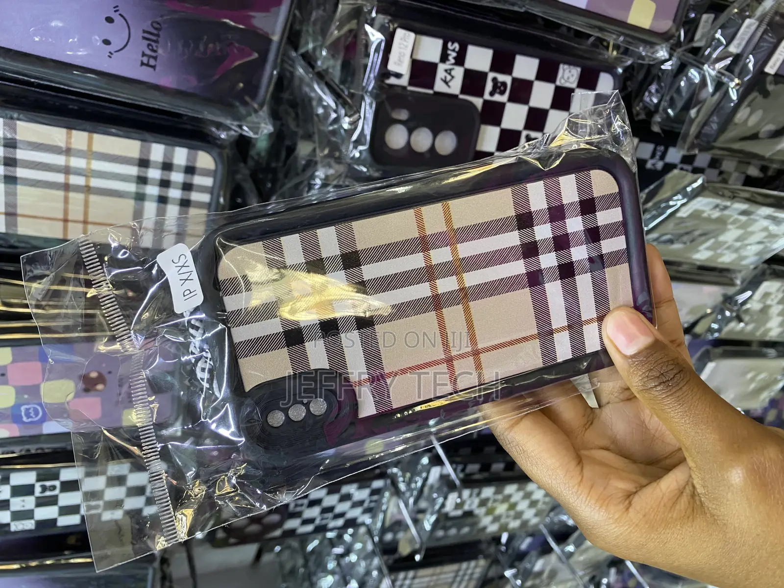 Checkered Red Tartan iPhone Xs/X Case Plaid Tartan Damier