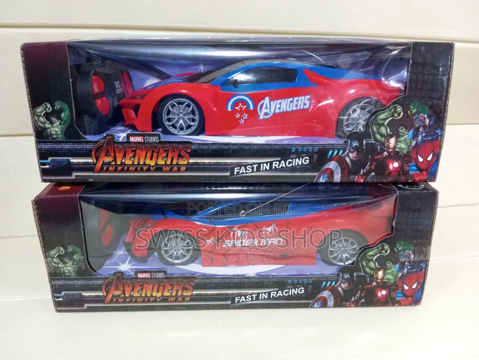 Remote Control Spiderman/ Avengers Themed Cars