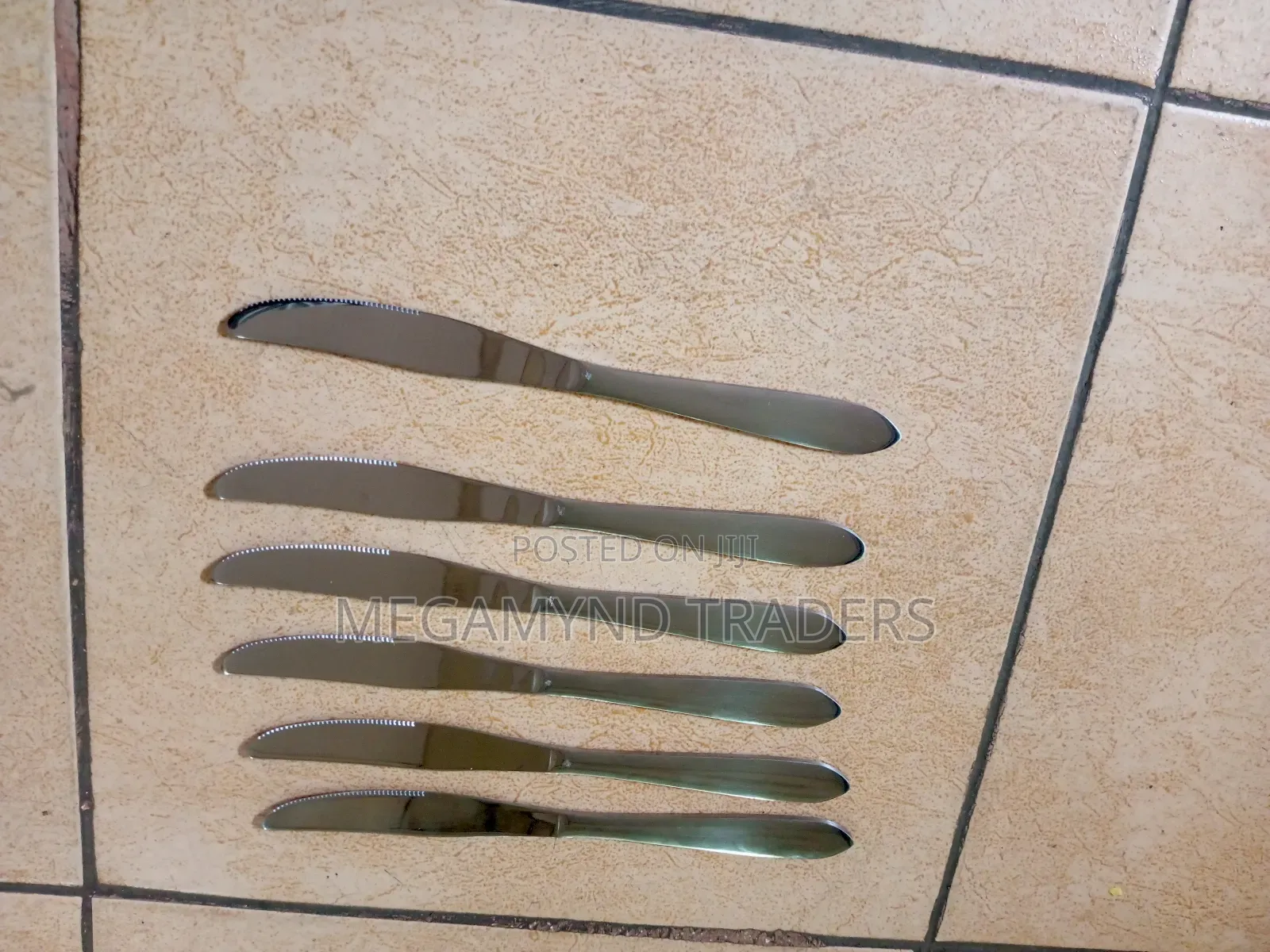 6pc Butter Knife/Stainless Steel Table Knives