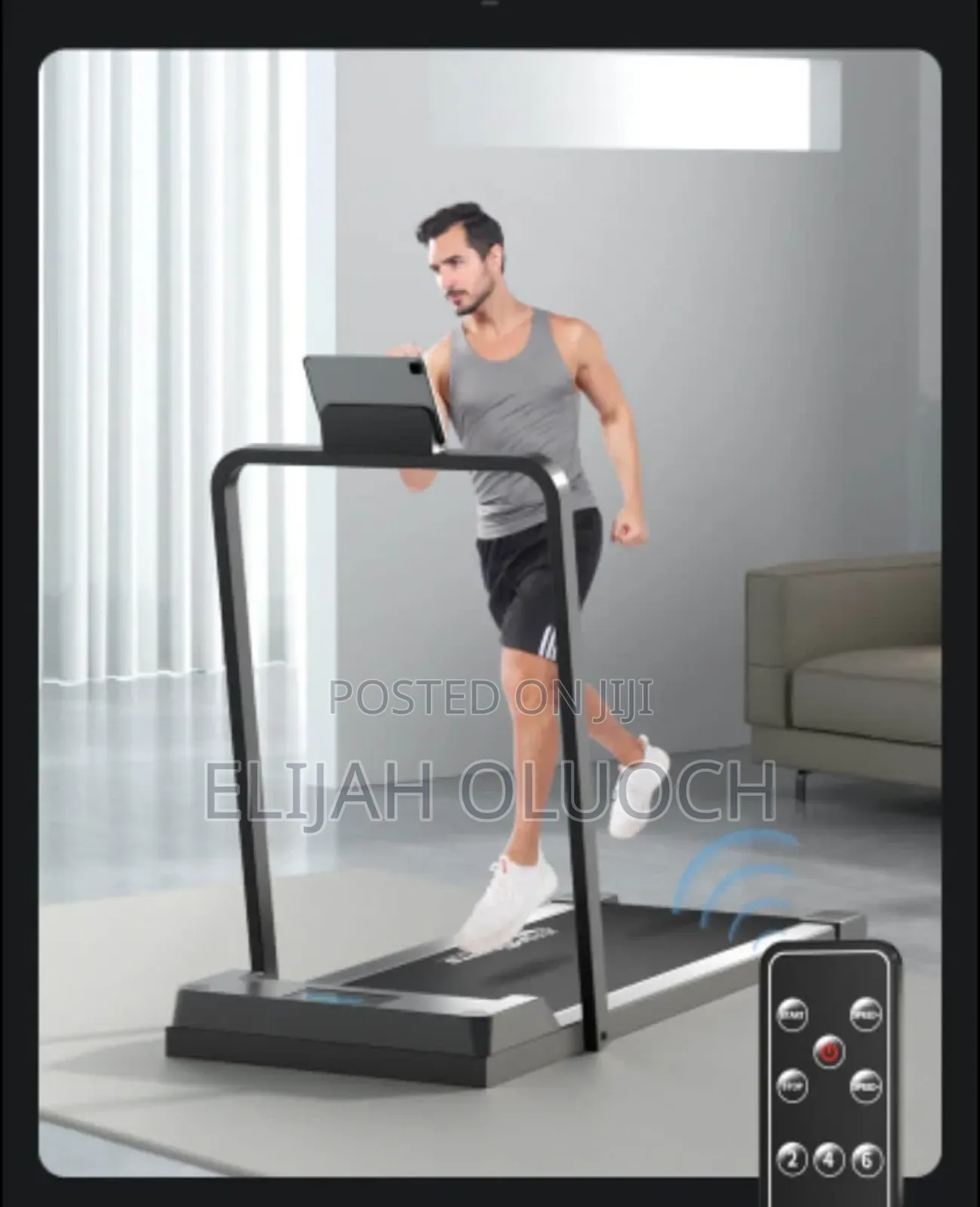 6 Speed Walking Pad With Foldable Handle Bars