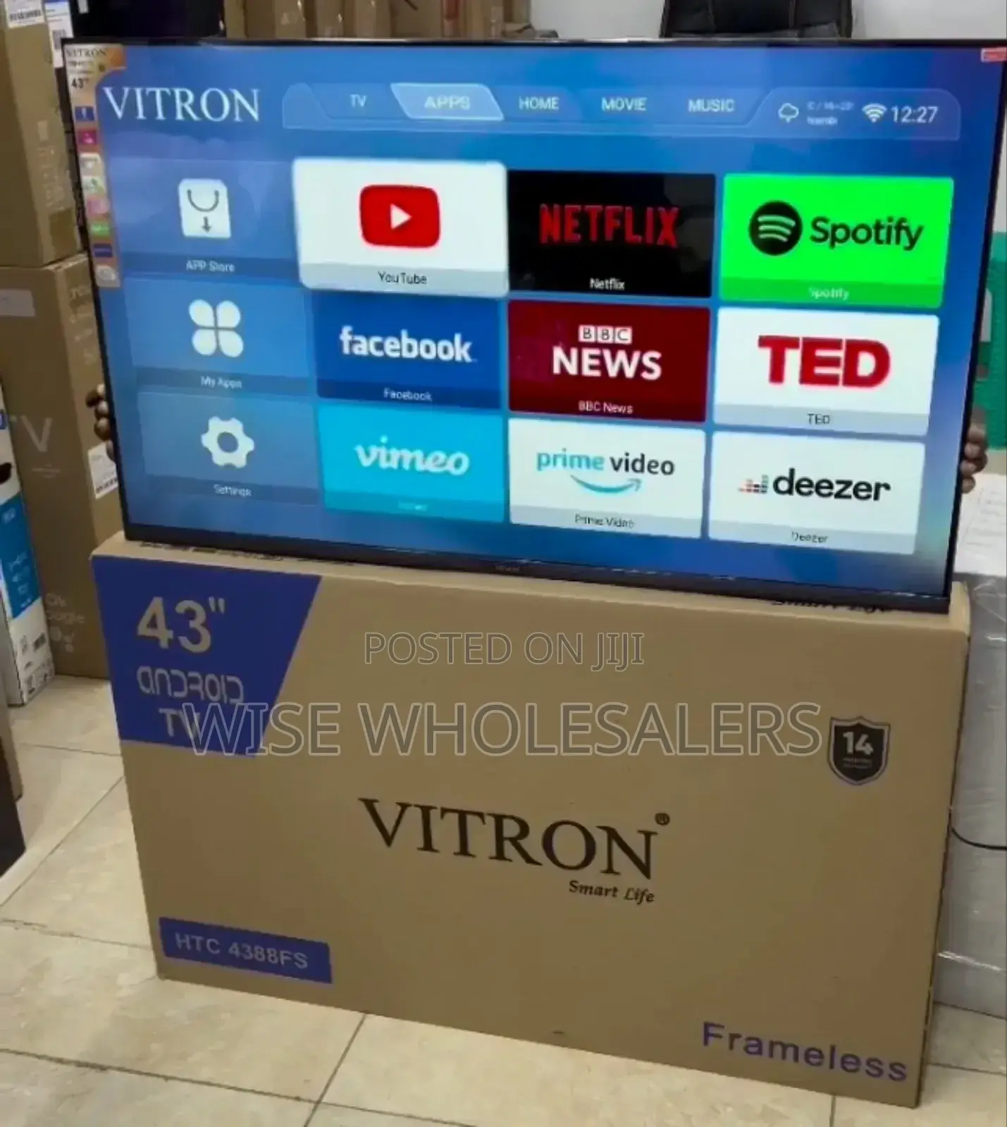 Vitron 4388fs 43 Inch Full Hd Smart Android 1gb Ram 8gb Rom