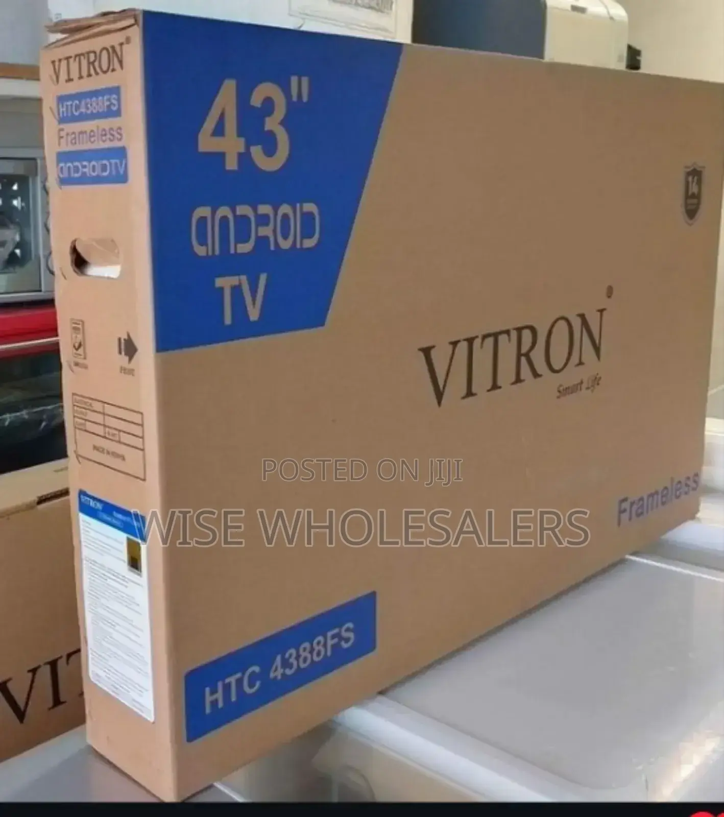 Vitron Tv 43" With Inbuilt Wifi And Free To Air Channels