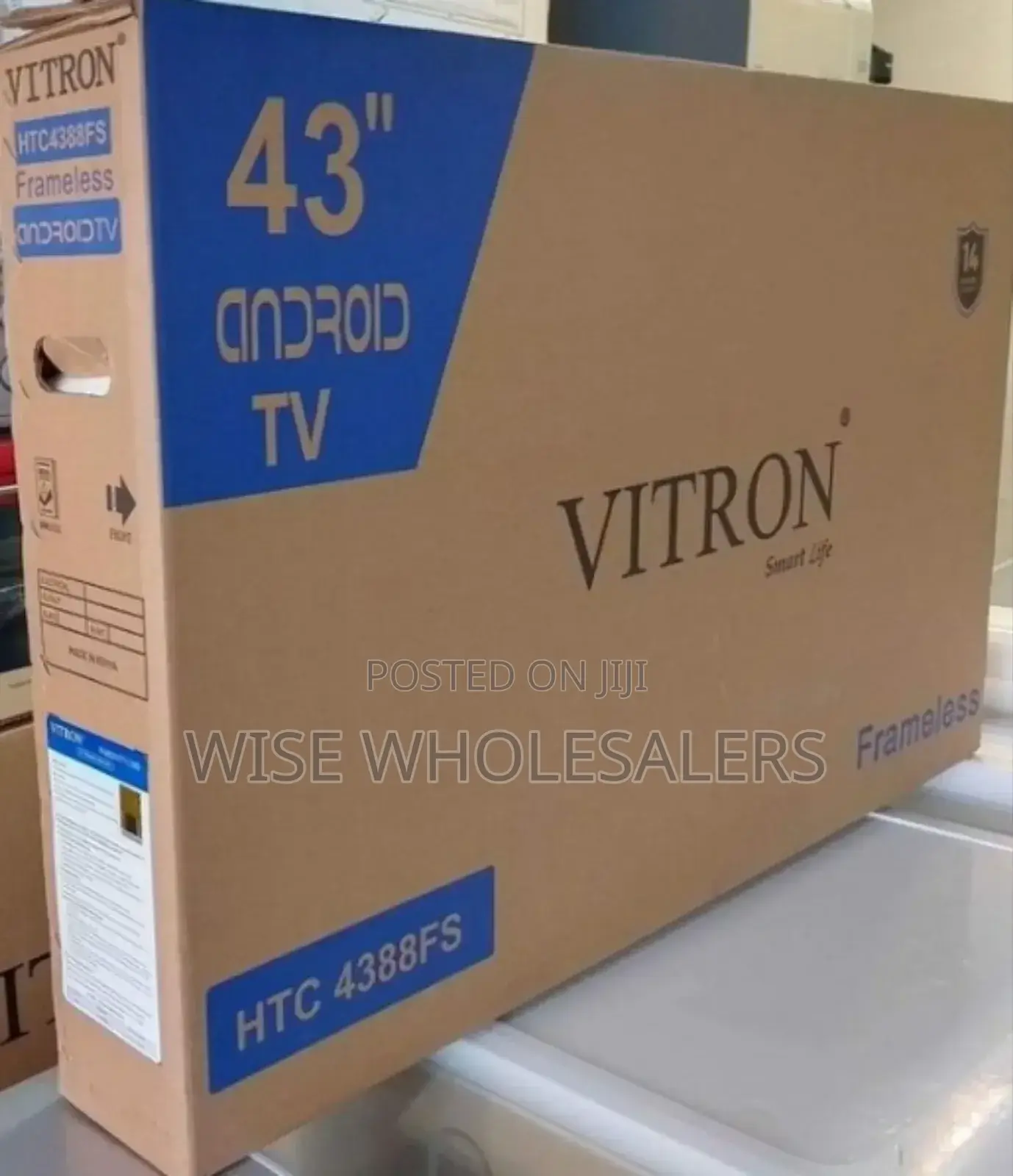 Vitron Tv 43" With Inbuilt Wifi And Free To Air Channels