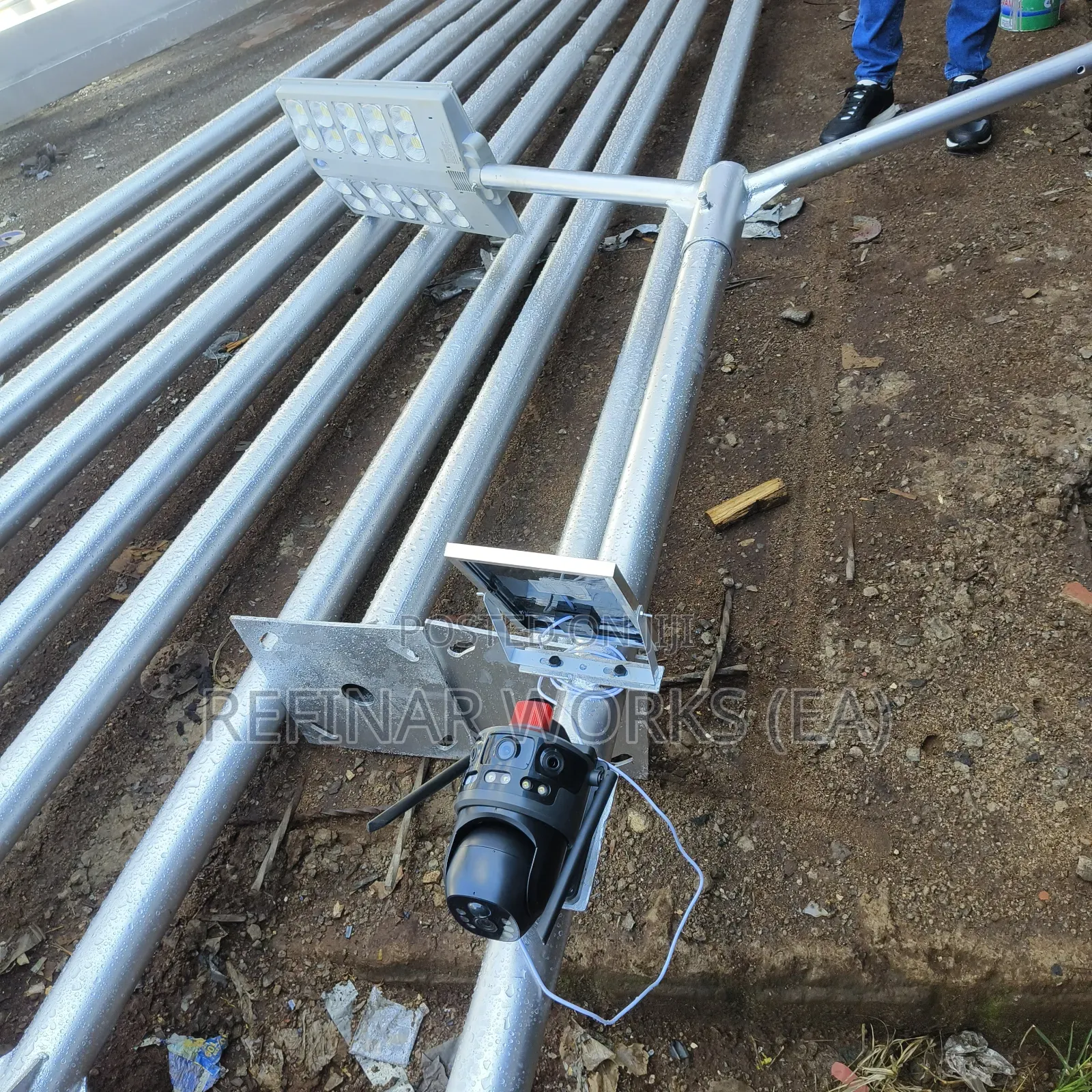 Octagonal Steel Poles for Street Security Lighting