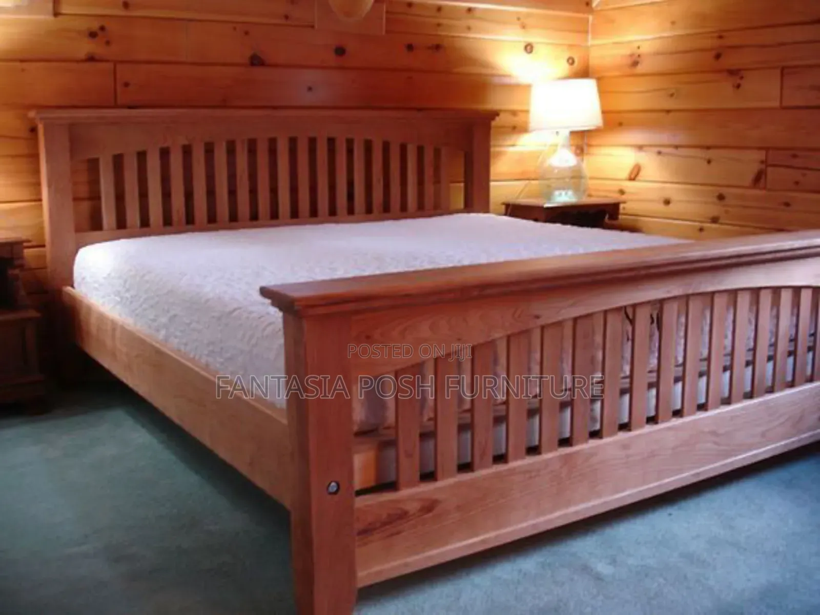 Curved Slat Platform Bed Size 5 by 6