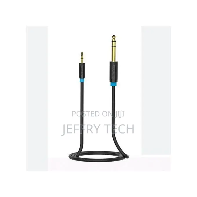 3.5mm to 6.56.35mm Adapter Aux Cable Male to Male for Mixer