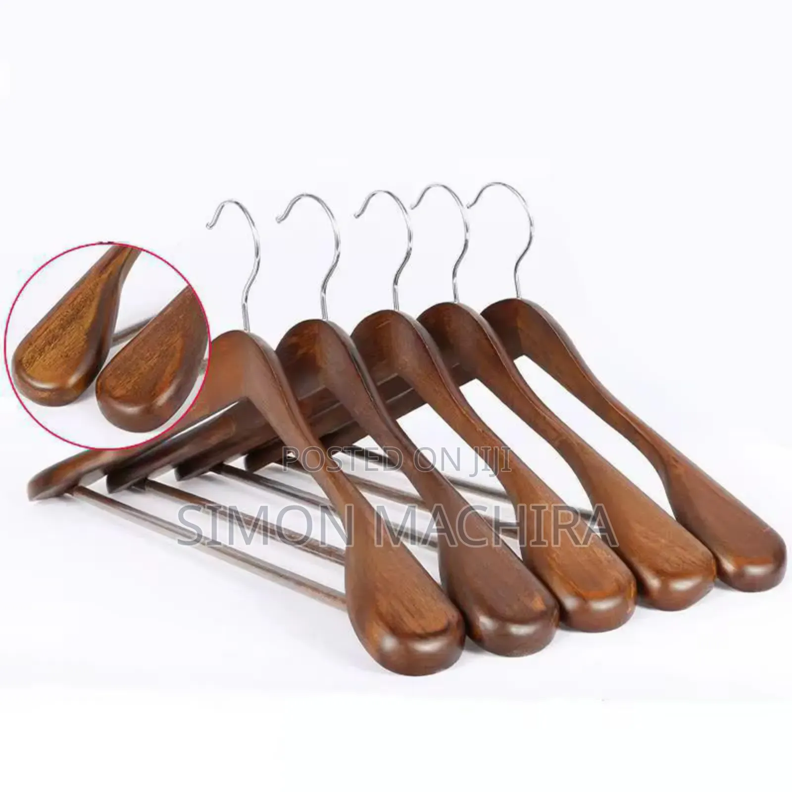 Wooden Hangers With Glossy Finish.