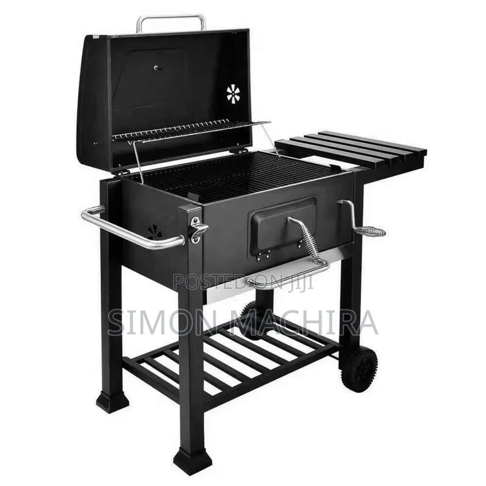 Barbecue Portable BBQ Grill Outdoor Large Charcoal Trolley