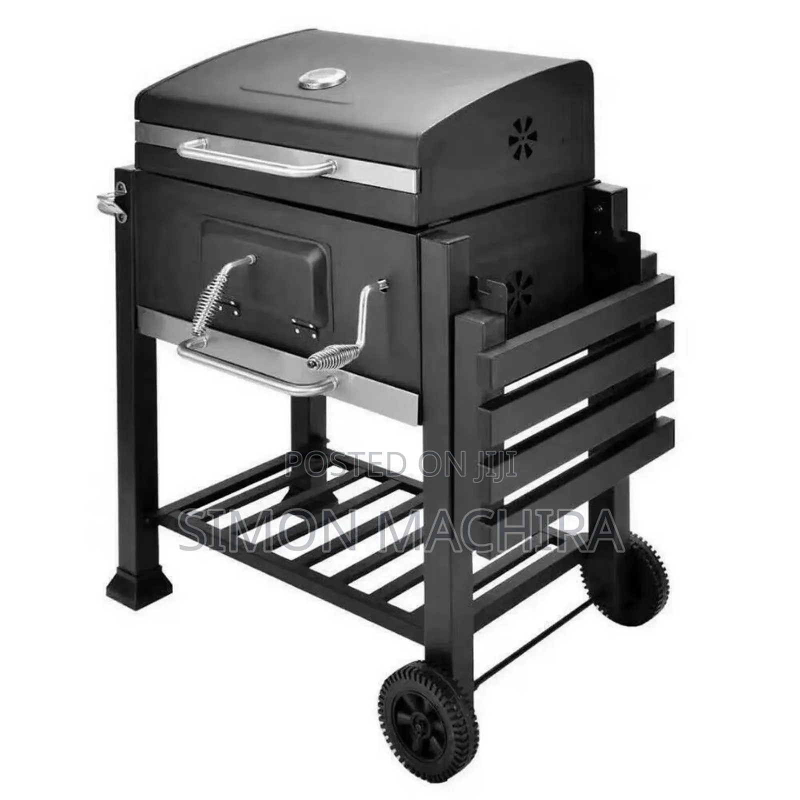 Barbecue Portable BBQ Grill Outdoor Large Charcoal Trolley
