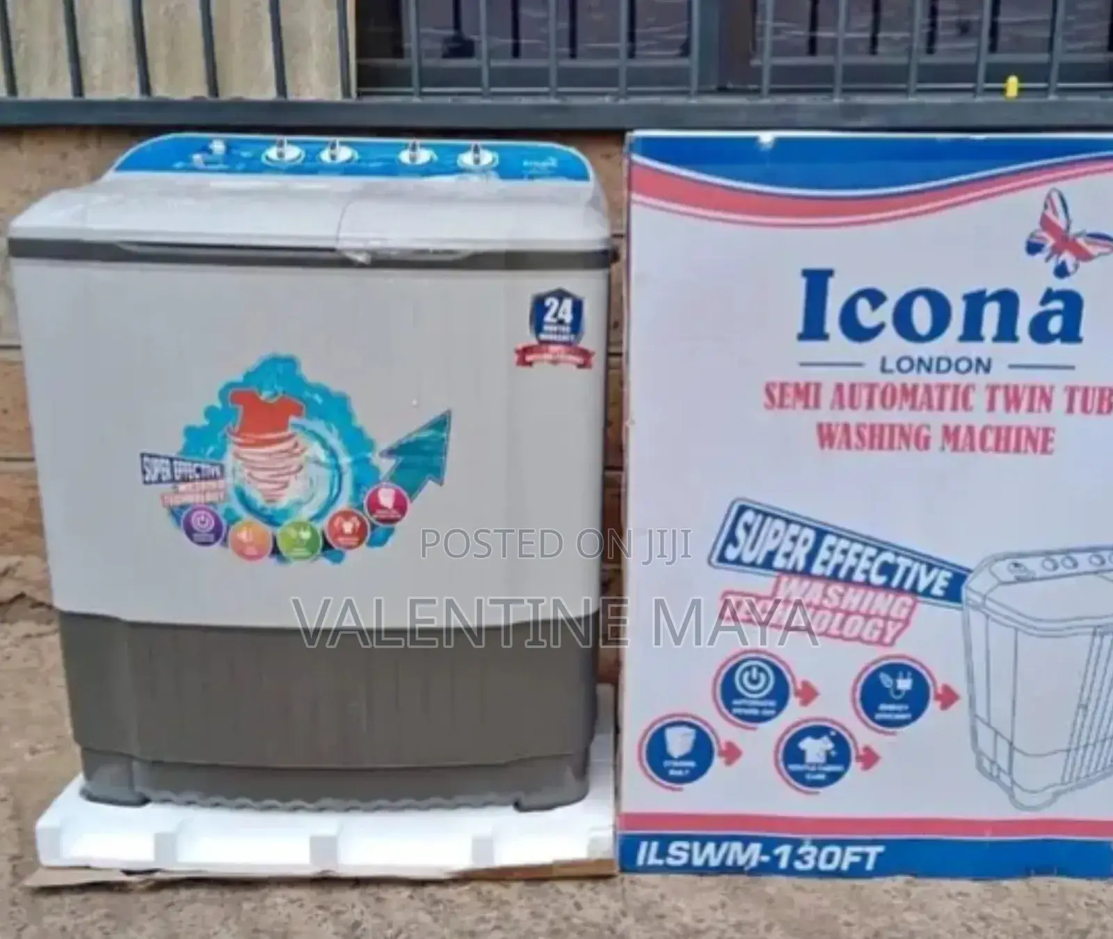 Washing Machine Icona 13kgs, Twin Tub, Top Load