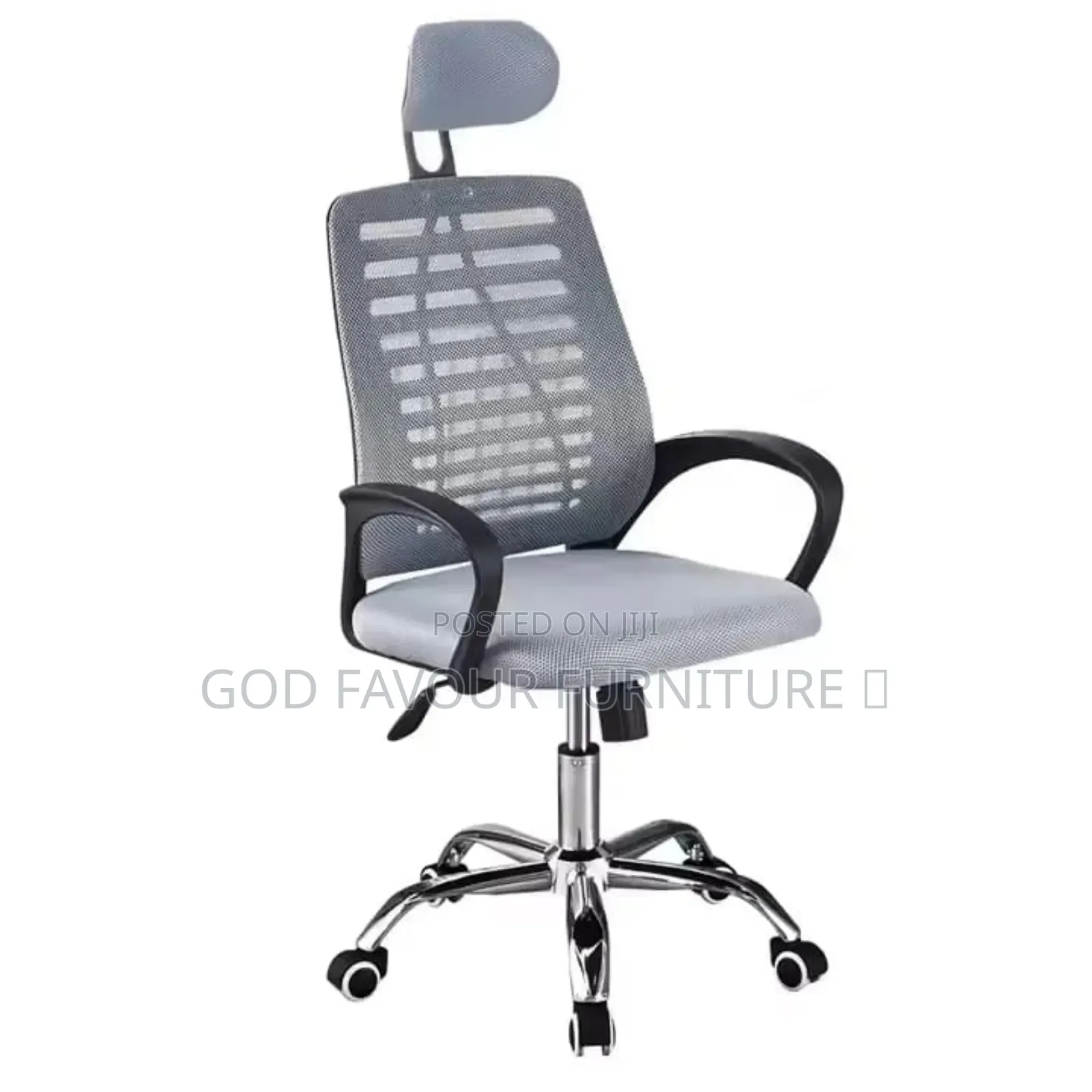 Elegant Gray Headrest Office Chair Hbf5