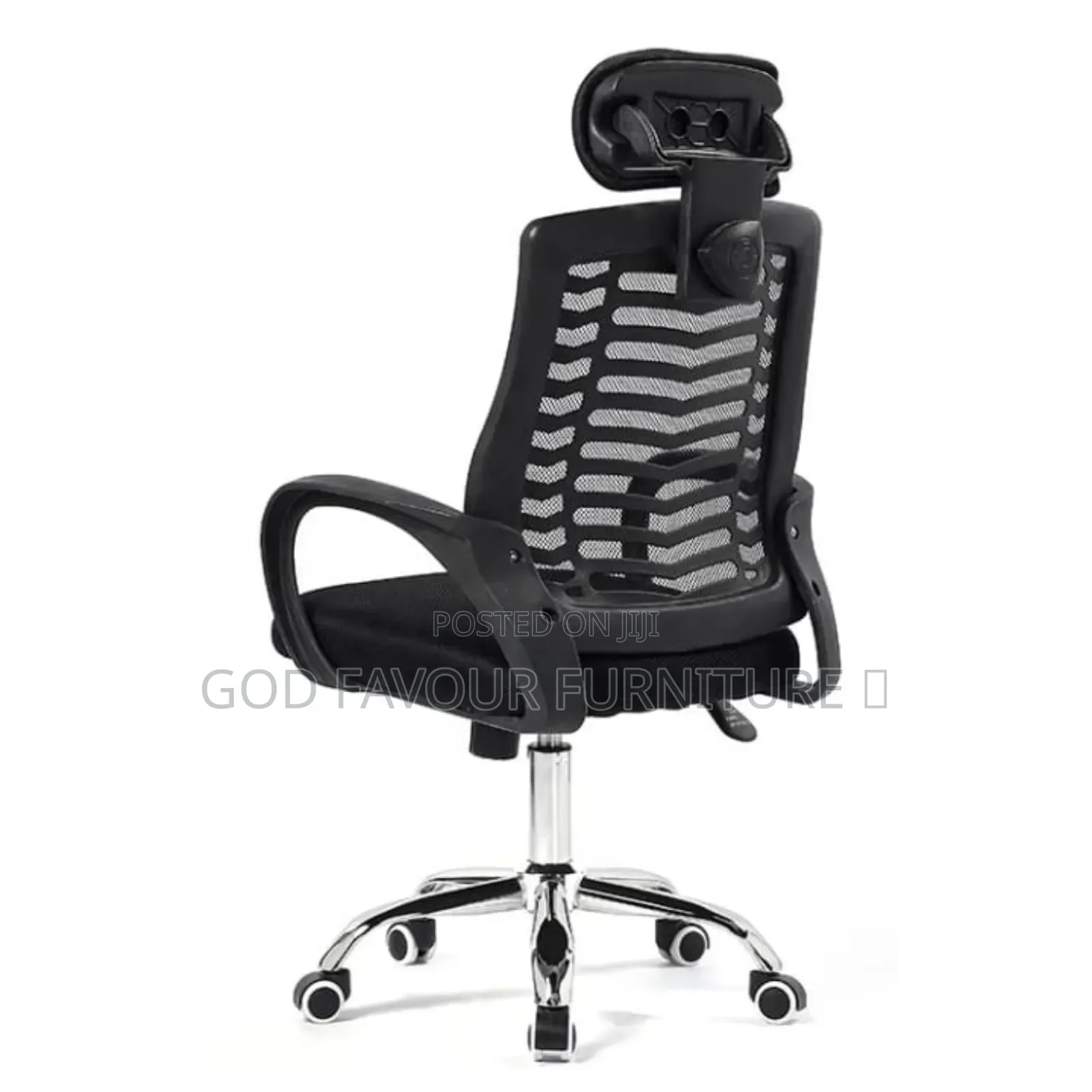 Swivel Black Headrest High Back Office Chair Bhf5