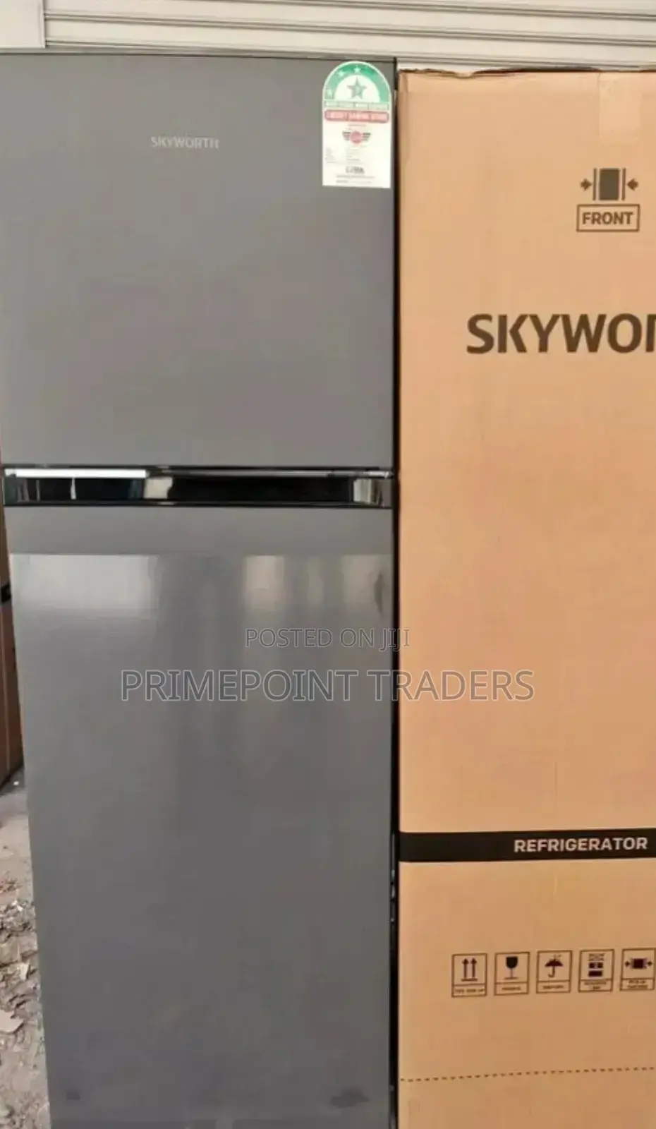 Refregirator Skyworth 280litres, 2 Door Non-Frost