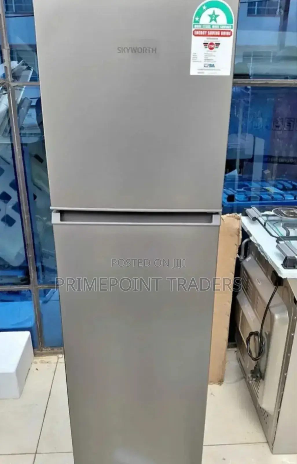 Refregirator Skyworth 158litres, Double Door ; Silver