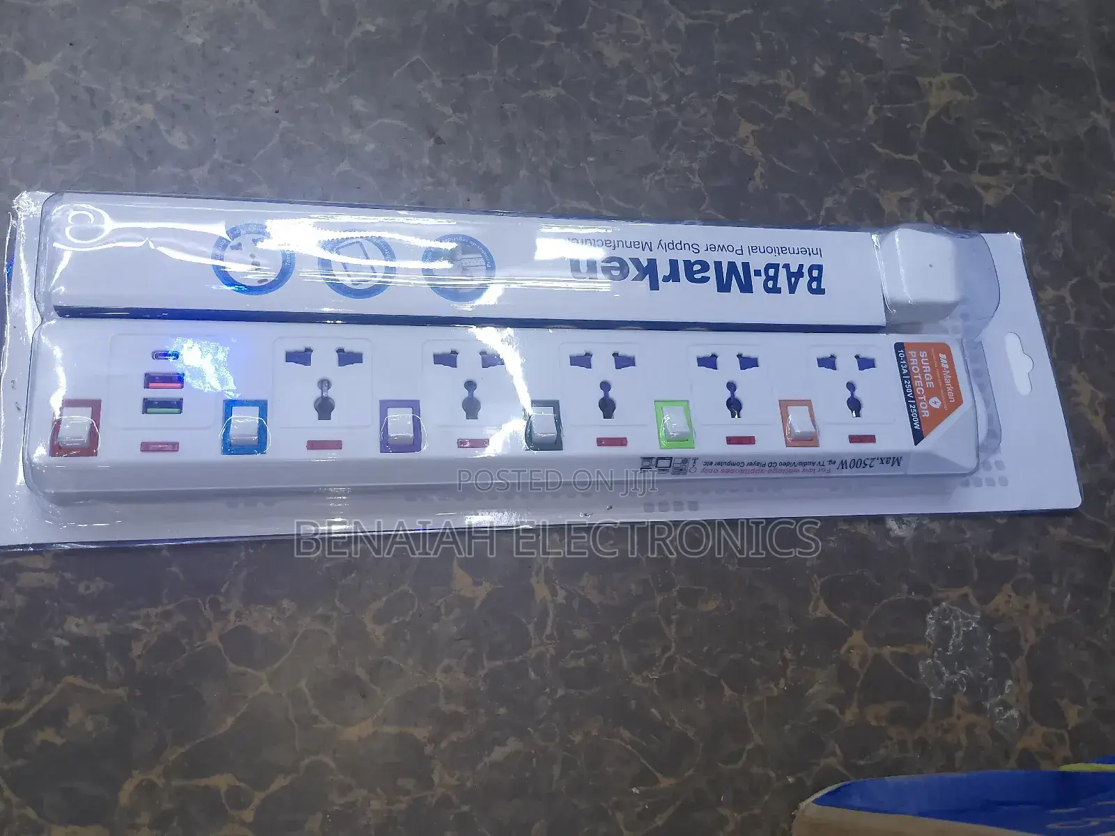 5 Way Extension With Usb,5 Meter Cable