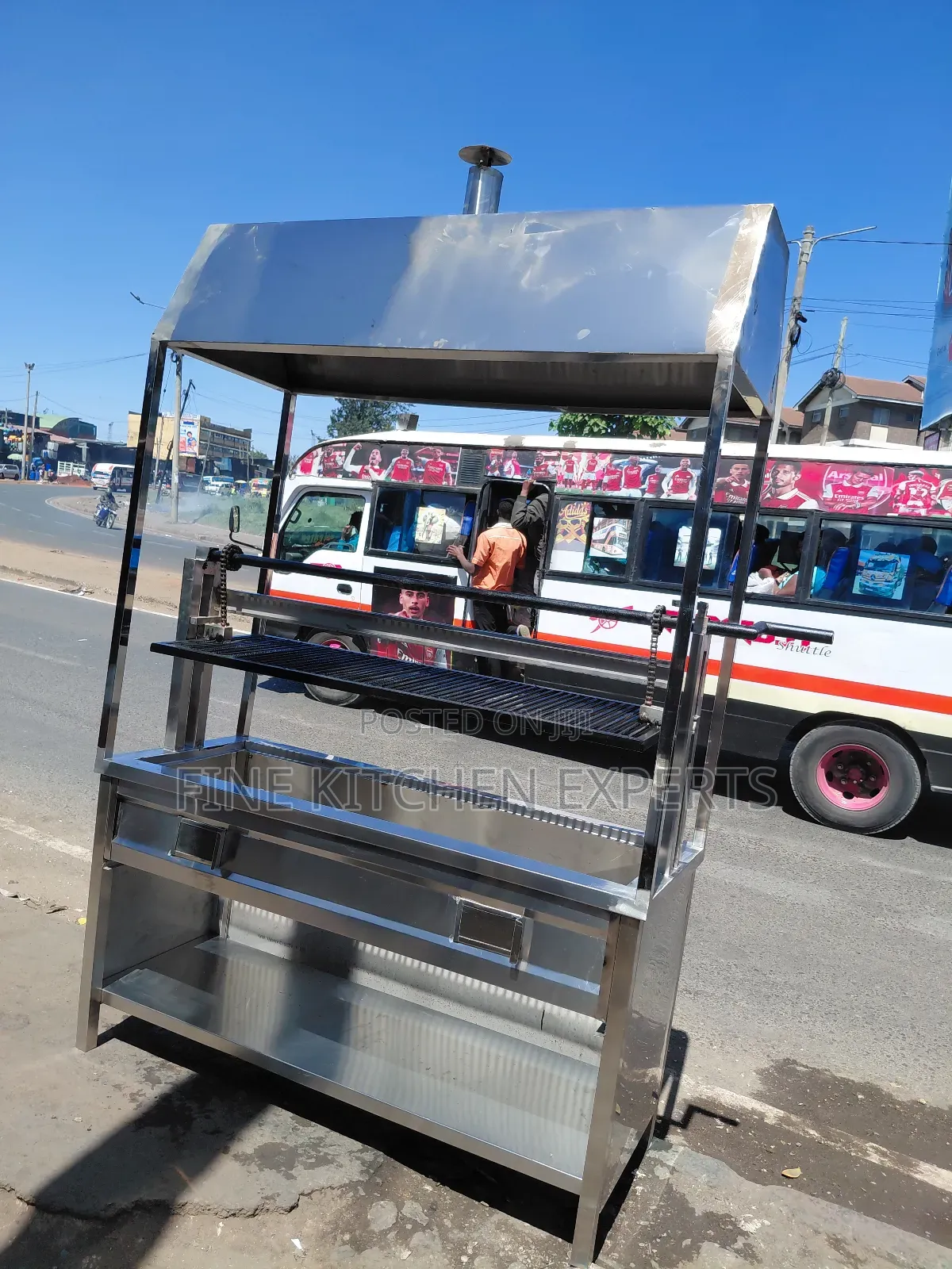 Grill With a Chimney.