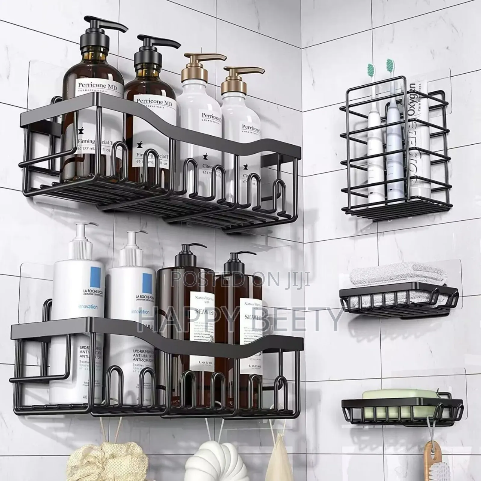 *5pcs Set Shower Caddy Shelf/Bathroom Organizer*