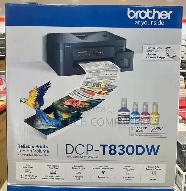 Brother Dcp‐T830dw Ink‐Tank All‐In‐One Color Printer