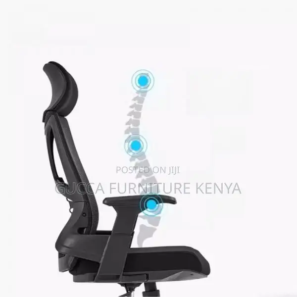 Office Chair: Midnight Black (Hb) Upholstered Office Chair