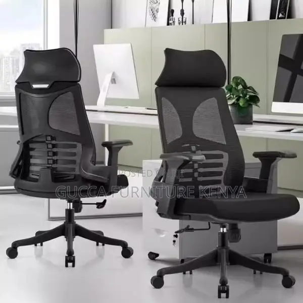 Office Chair: Midnight Black (Hb) Upholstered Office Chair