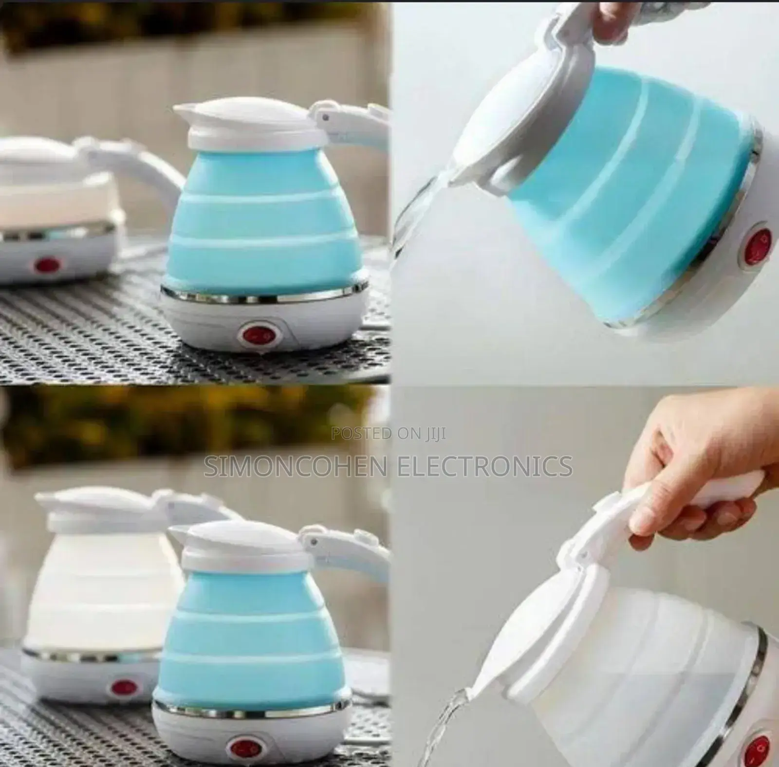 Foldable Electric Kettle With Silicone Body