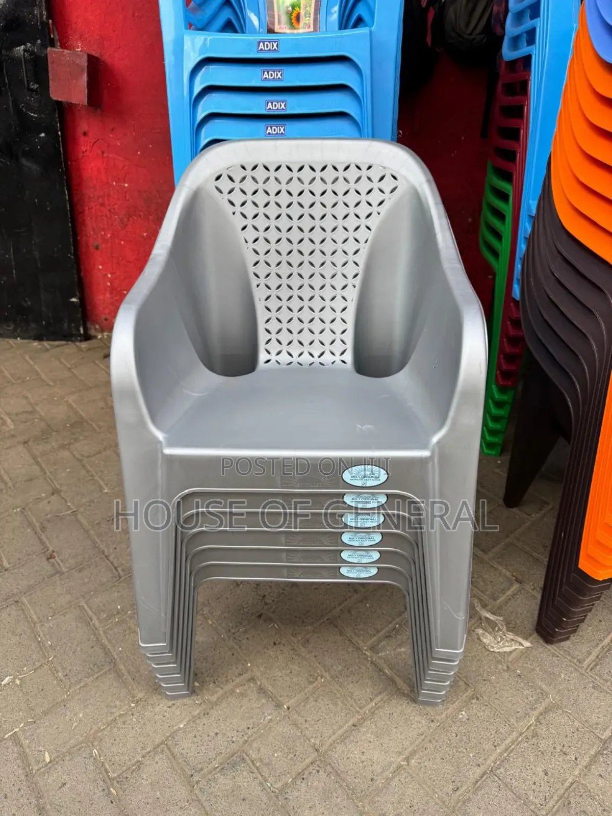 Silver Skyplast Plastic Chairs.Strong and Durable Chair