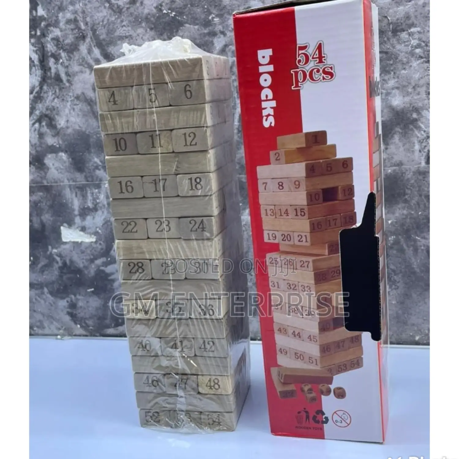 54 Pieces Wooden Jenga