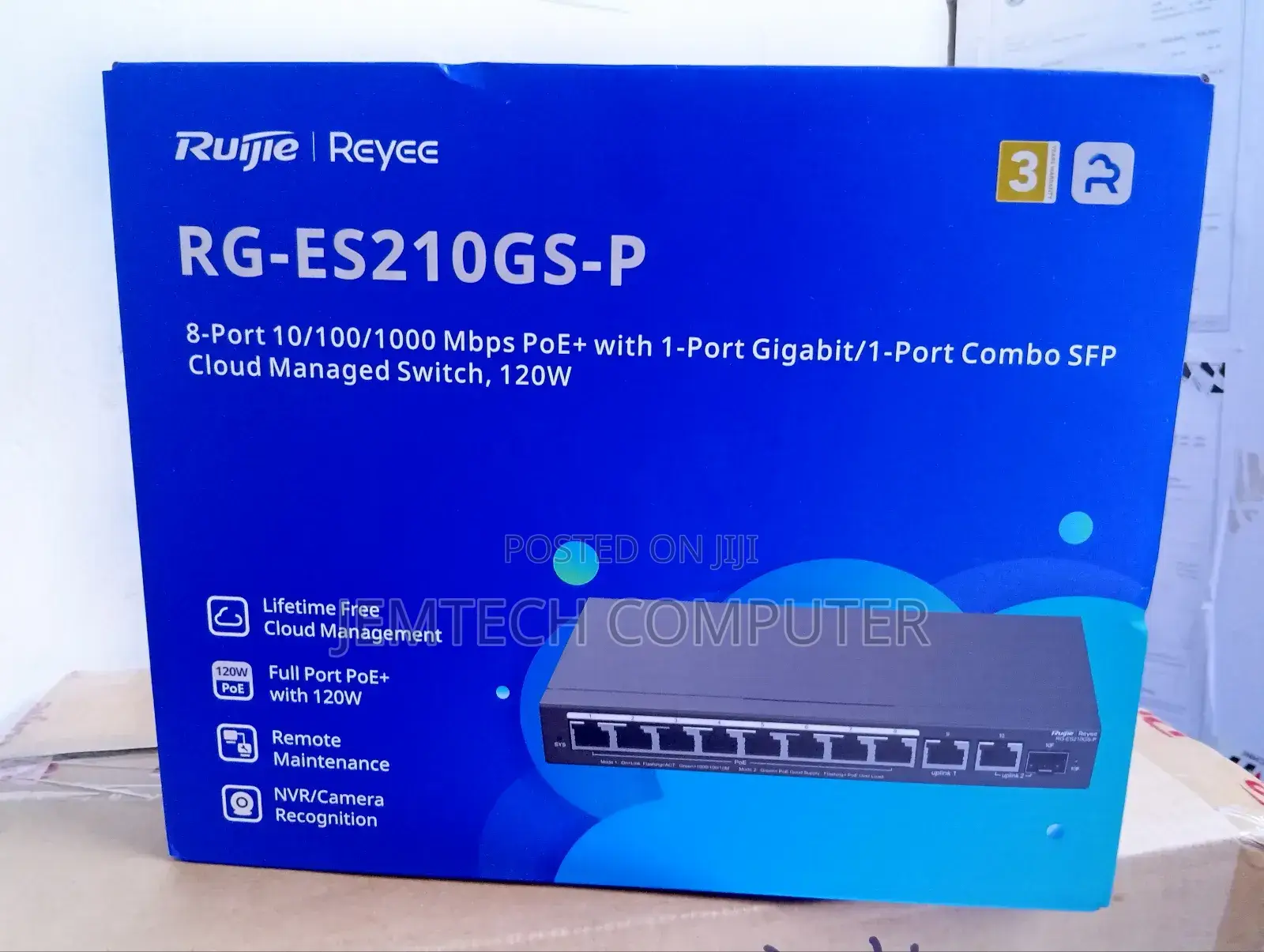 Rg-Es210gs-P, 10-Port Gigabit Smart Cloud Managed Poe Switch