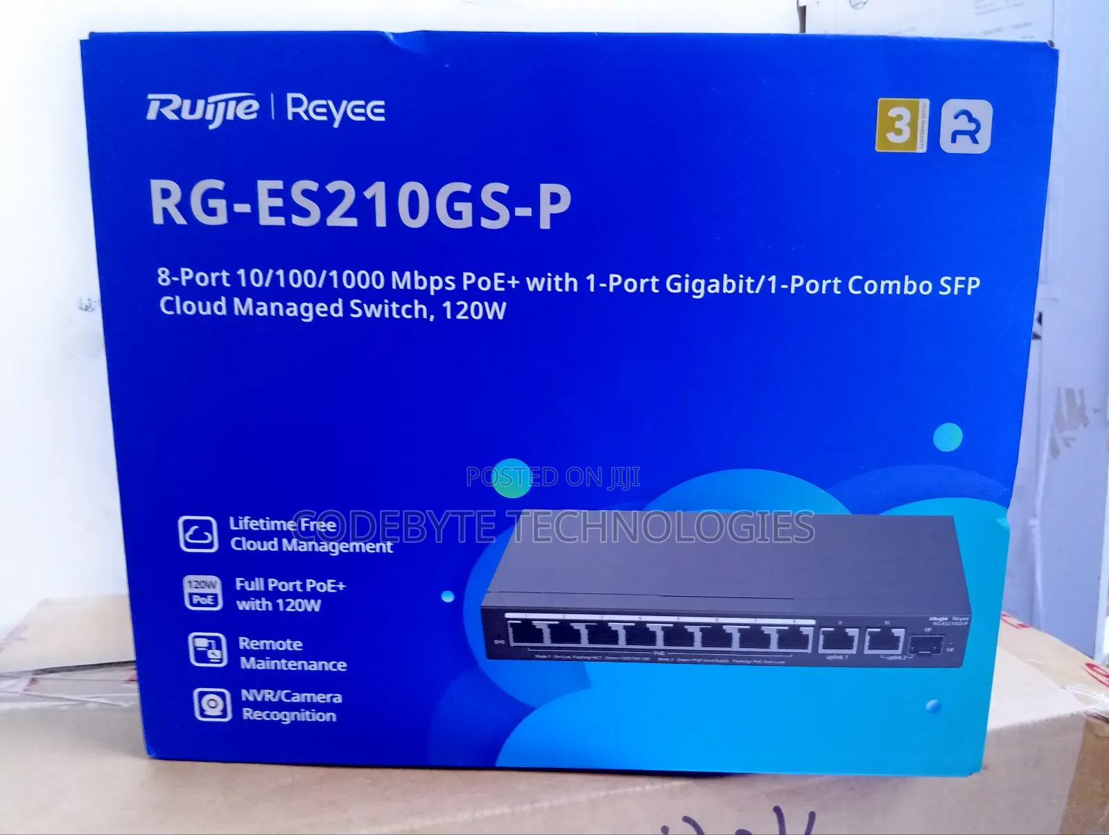 Rg-Es210gs-P, 10-Port Gigabit Smart Cloud Managed Poe Switch