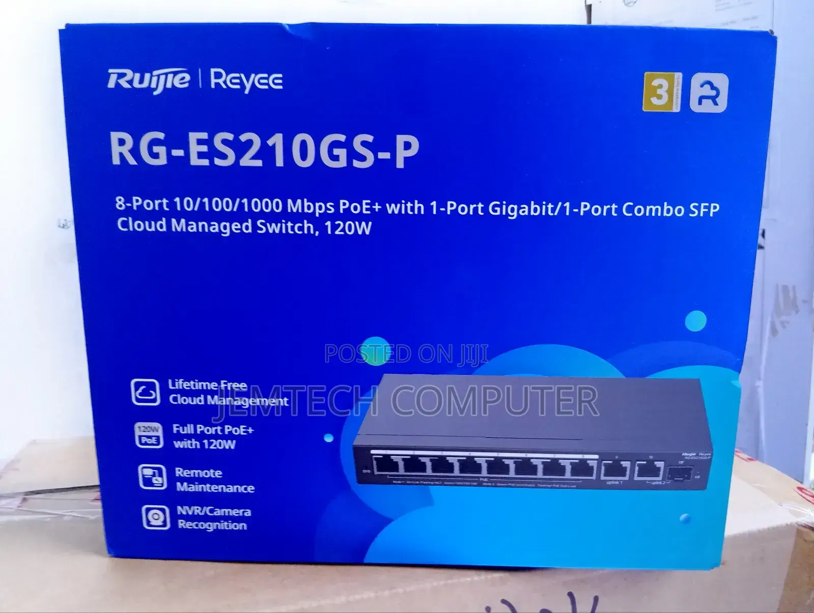 Rg-Es210gs-P, 10-Port Gigabit Smart Cloud Managed Poe Switch