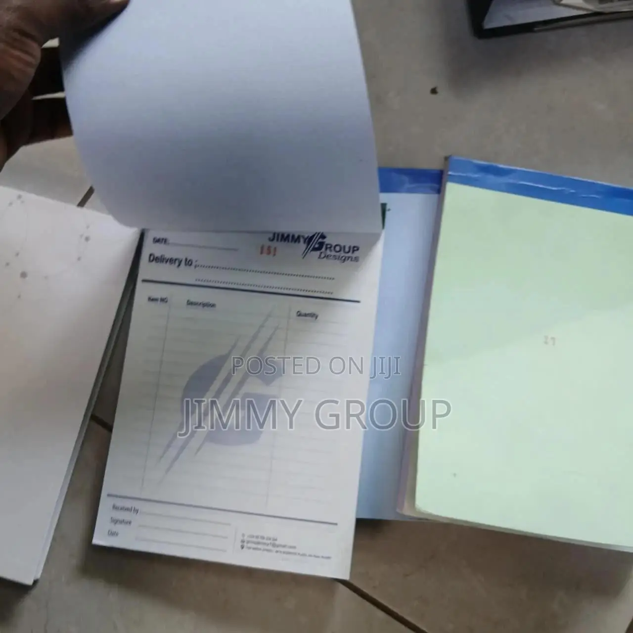 Delivery Note Books. Self Cabonated