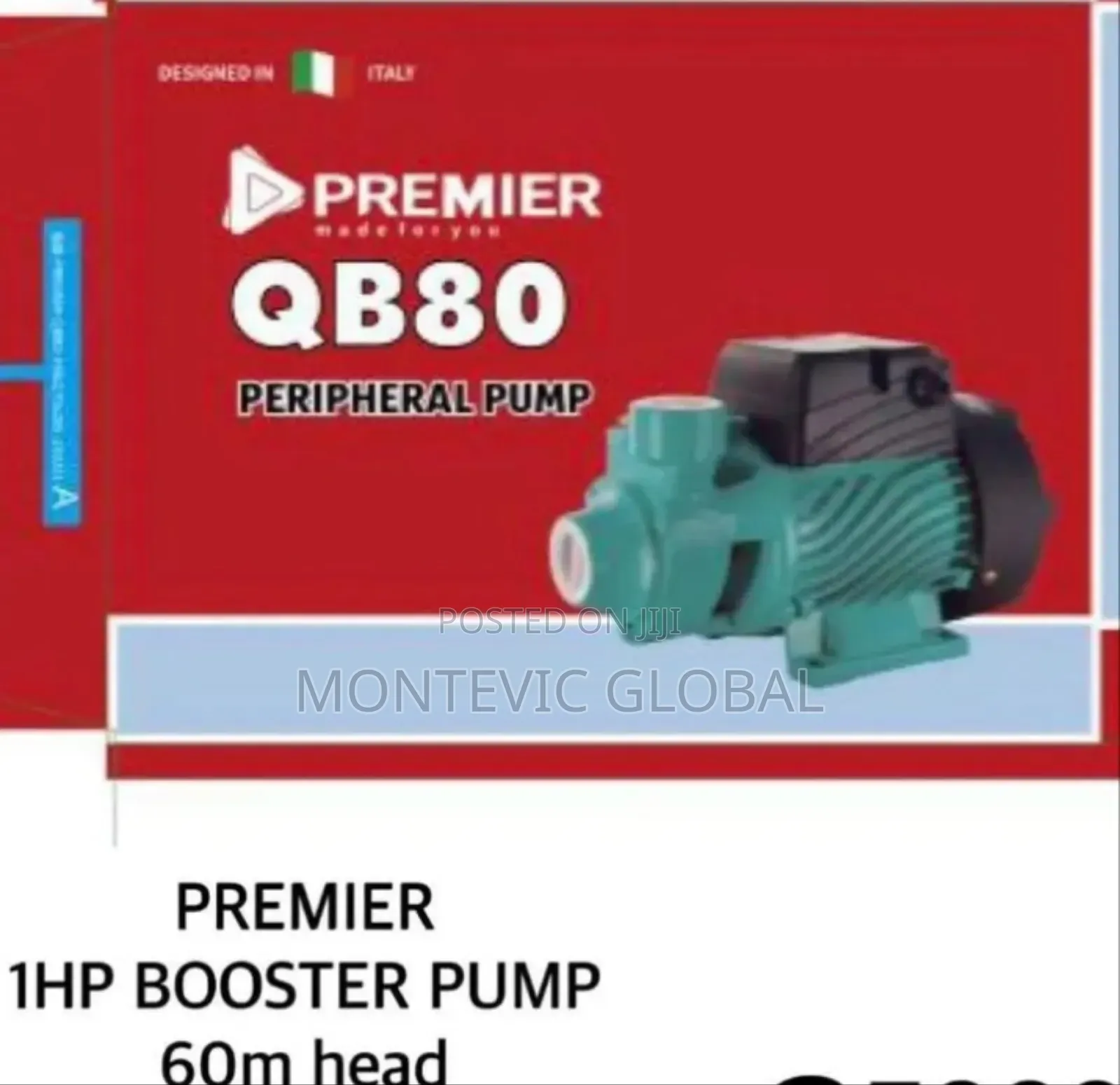 Qb80 Premier Booster Pump 1hp