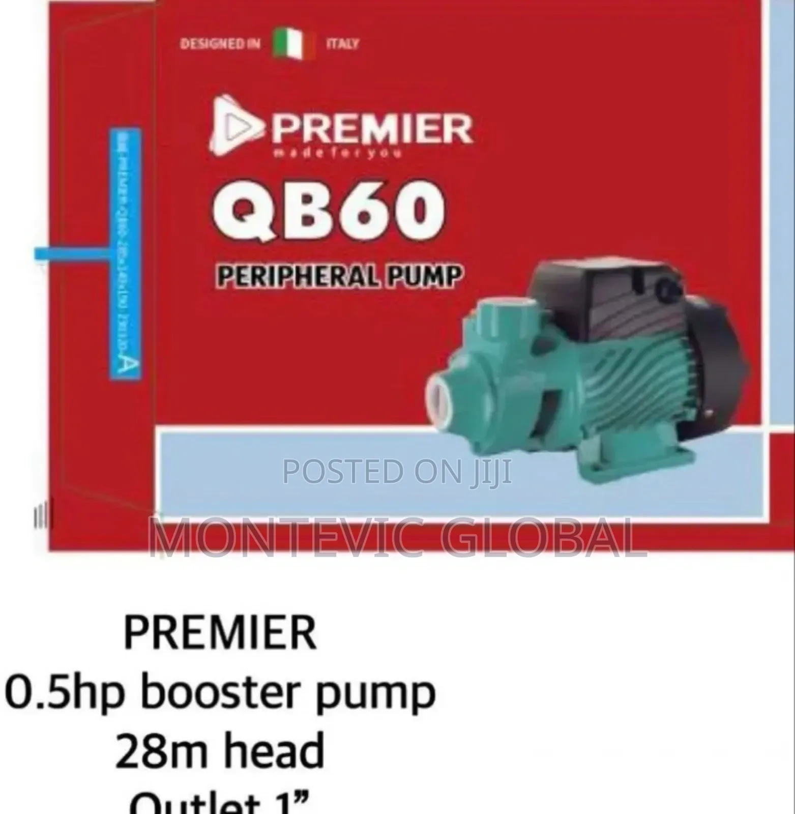 Qb60 Premier Booster Pump 0.5hp
