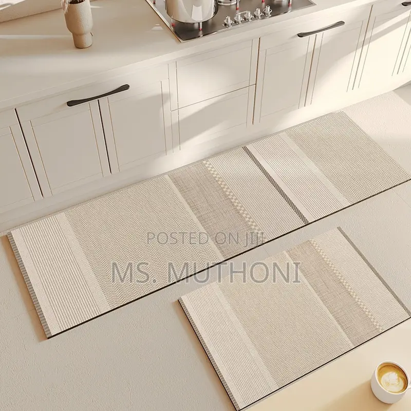 Neutral Aesthetic 2 Piece Kitchen Mats