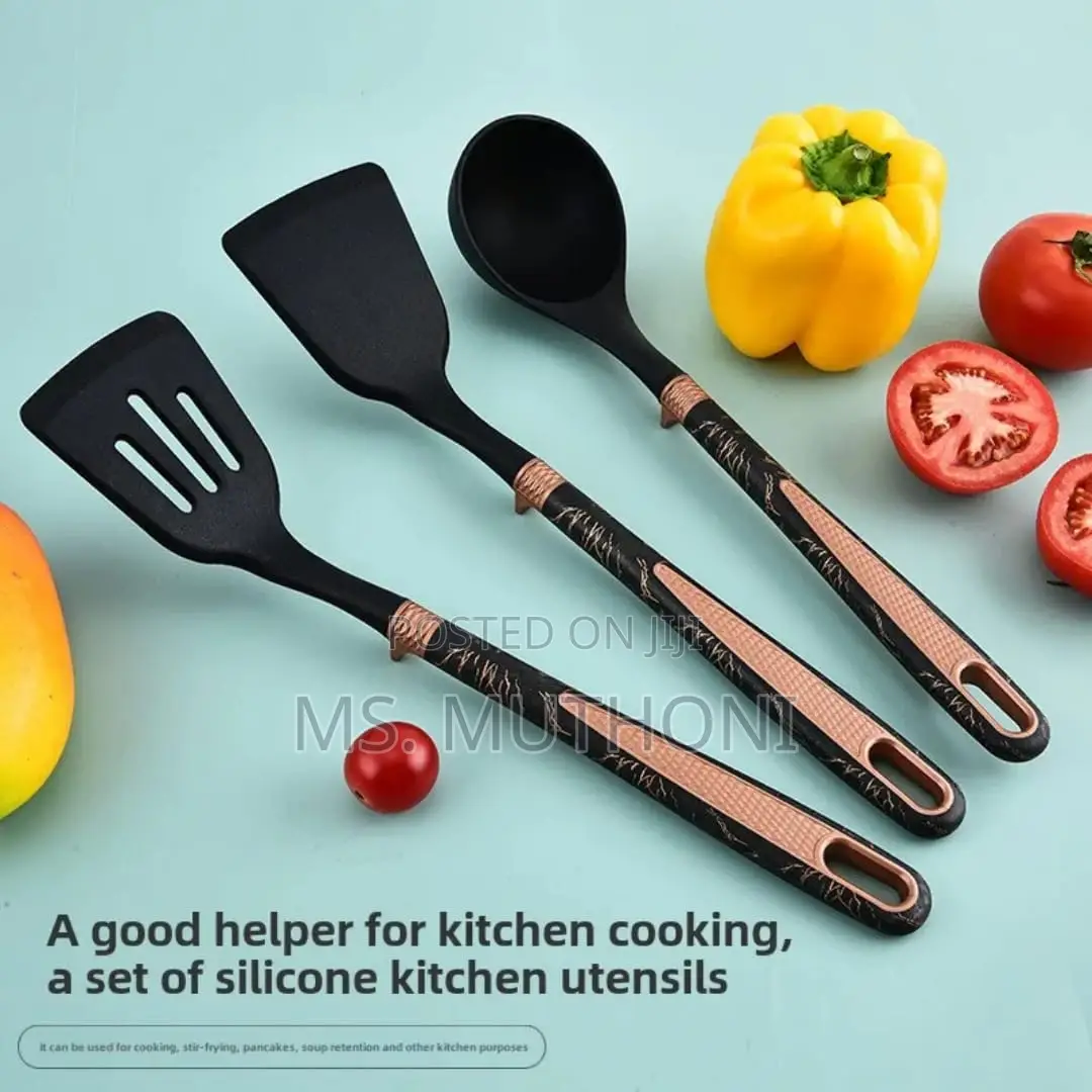 Black 16pcs/Stainless Steel Kitchen Knife Set