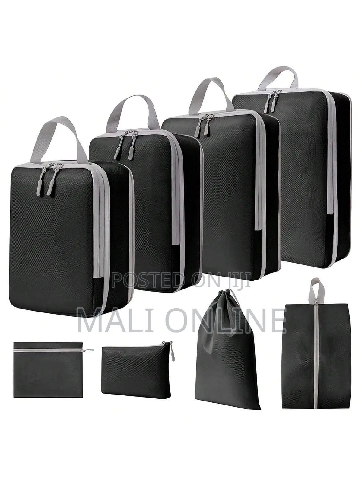 8pcs Travel Packing Cubes Set Waterproof Luggage Organizers