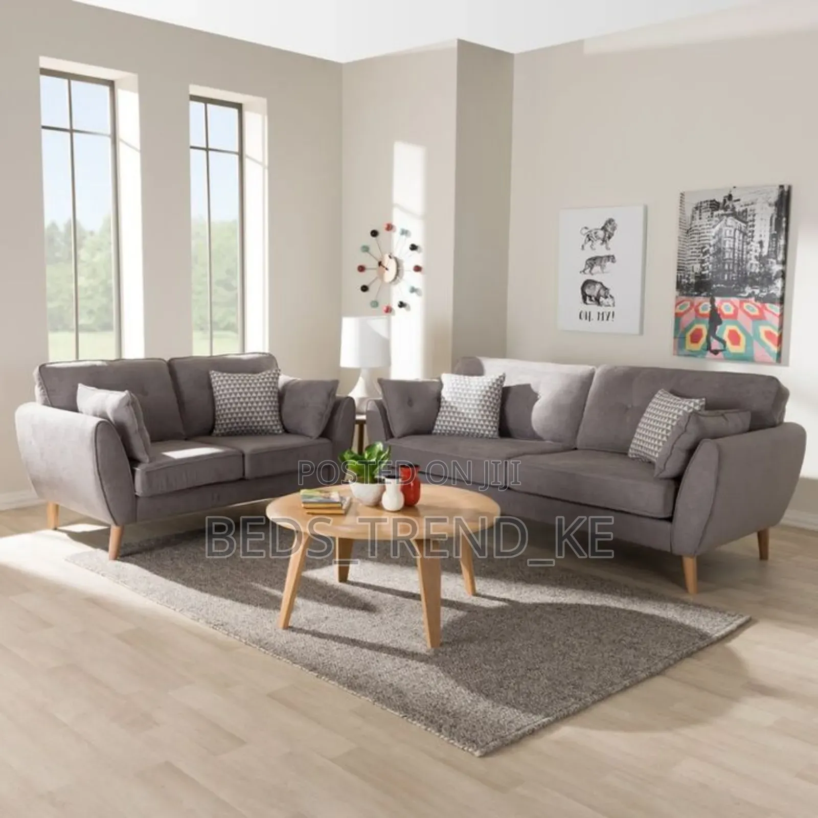 5 Seater Sofa Set Butterfly Design