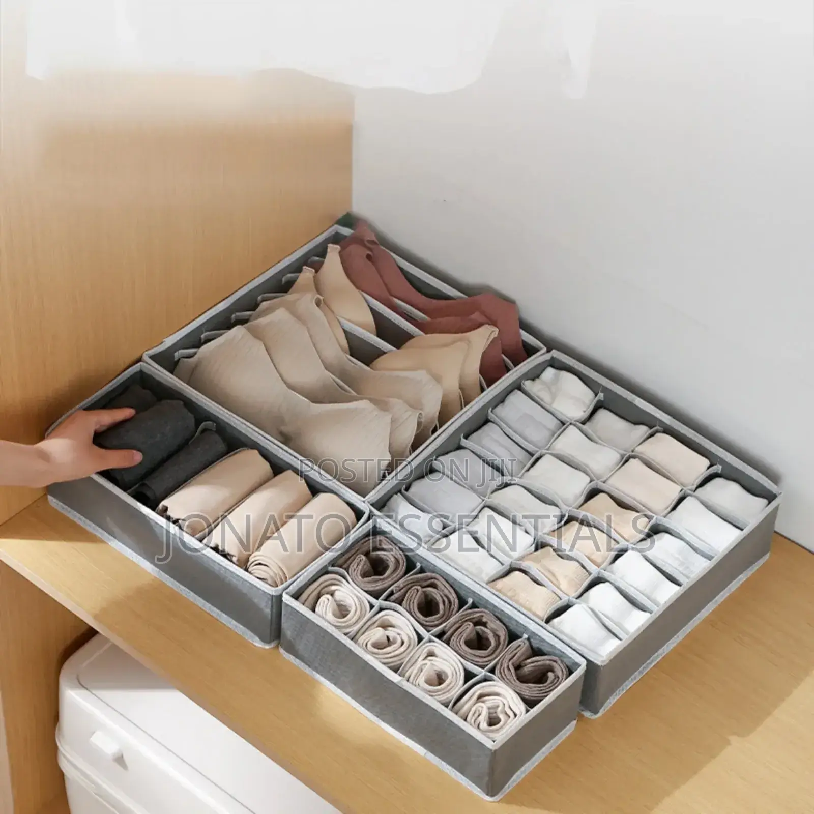 4 in 1 Undergarments Organizer, Bras, Socks, Ties Organizer