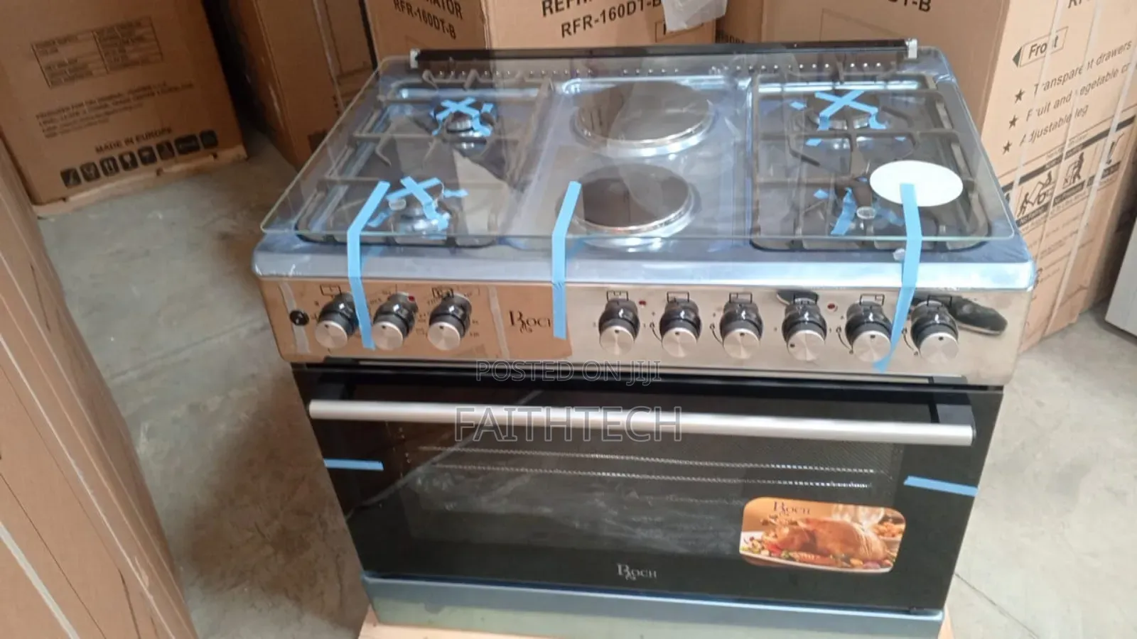 60*90 Roch 4+2 Standing Coooker With Electric Oven