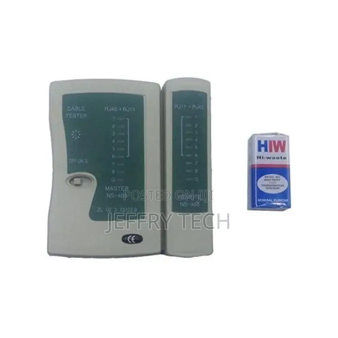 Rj45 Cat5 Utp Lan Ethernet Network Cable Tester Manual With