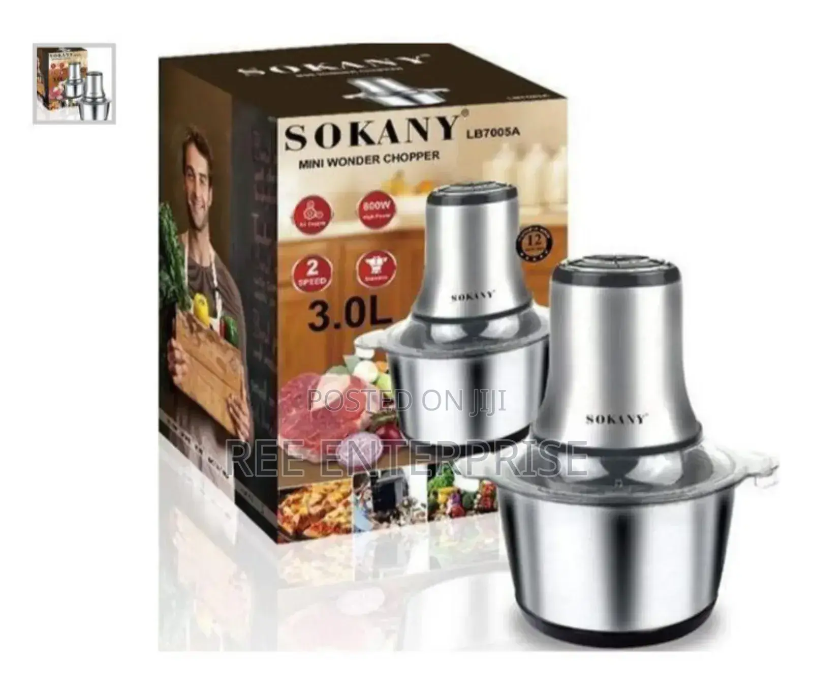 *Sokany 3ltrs Chopper Brand New