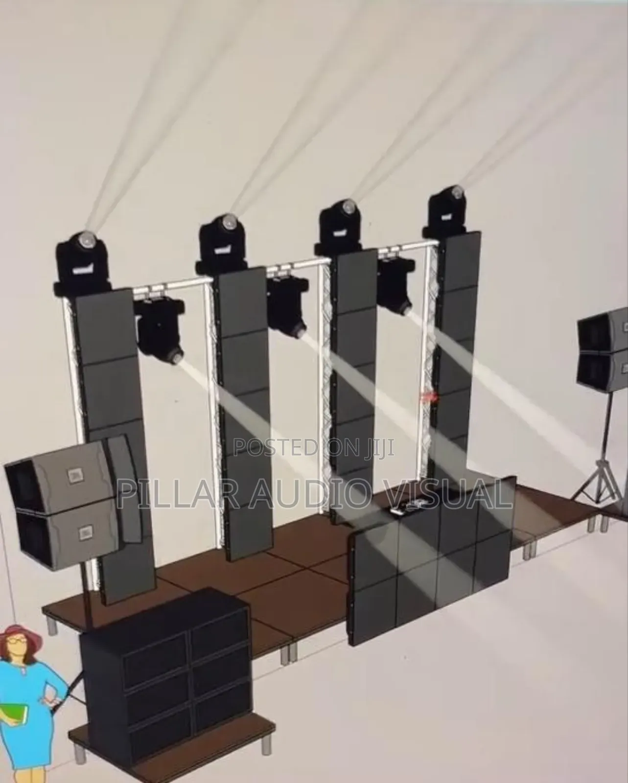 Metallic Parcans Lights Moving Heads for Rentals/Hire
