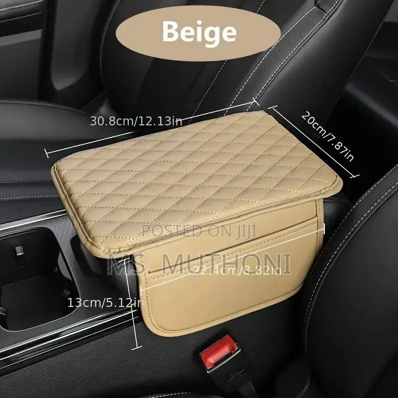 Universal Car Armrest Pad With Side Storage*