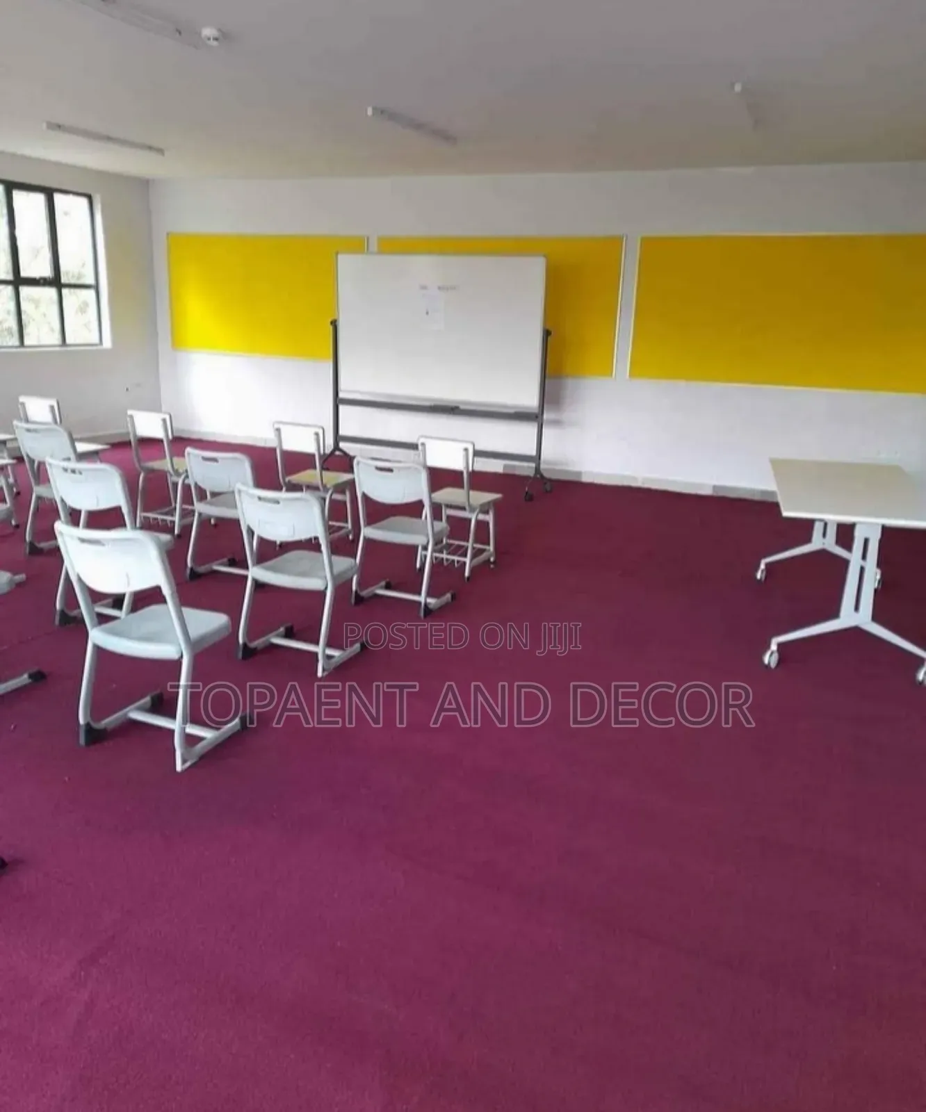 Well Classroom Decorated With Delta Wall to Wall Carpet