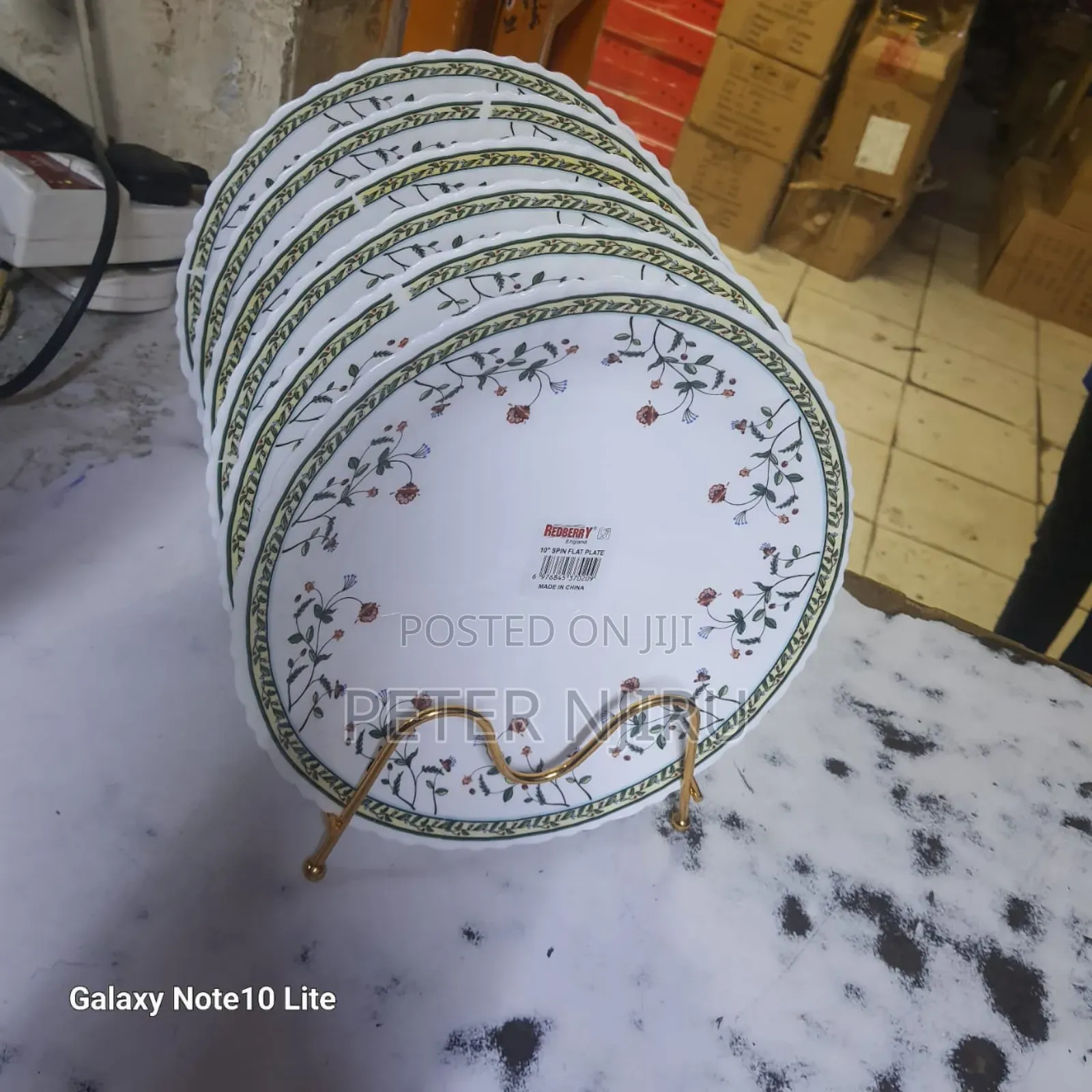 6 PCS 10" Ceramic Plate at 
