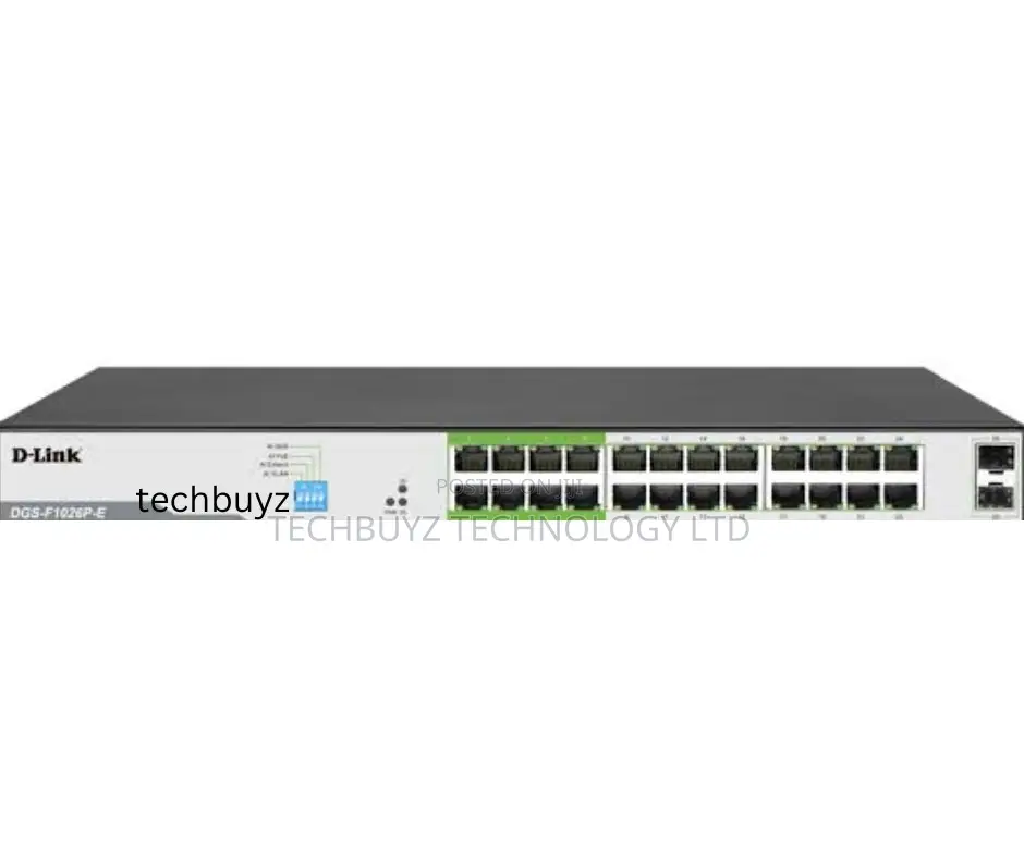 D-Link 26port Gigabit Poe Switch,24 Poe+Port8 Long 250m/2sfp
